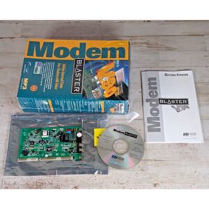 Creative Modem Blaster V.90 DI5660 ISA 16-Bit w Box Manual - for Vintage PC